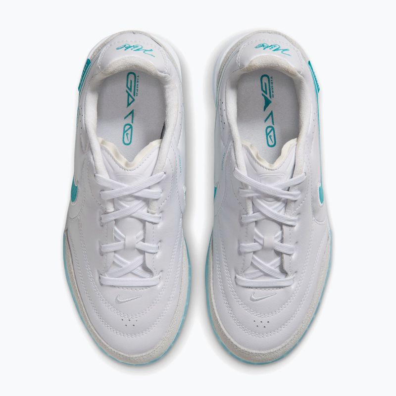 Детски футболни обувки Nike Tiempo Streetgato Jr white/white/dusty cactus 3