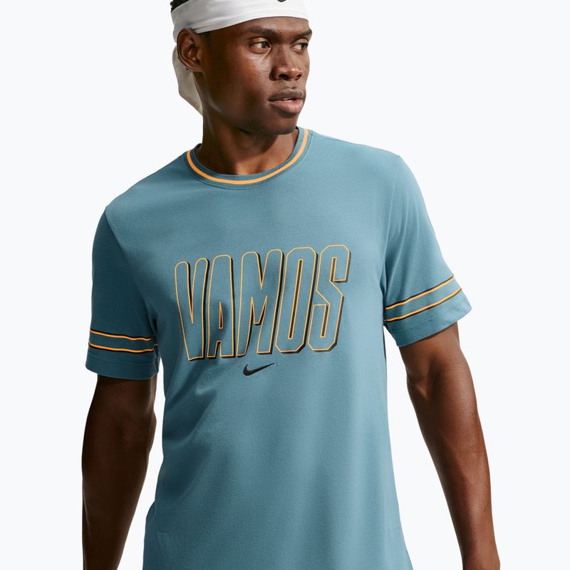 Мъжка тениска Nike Court Dri-FIT Cotton smokey blue 4