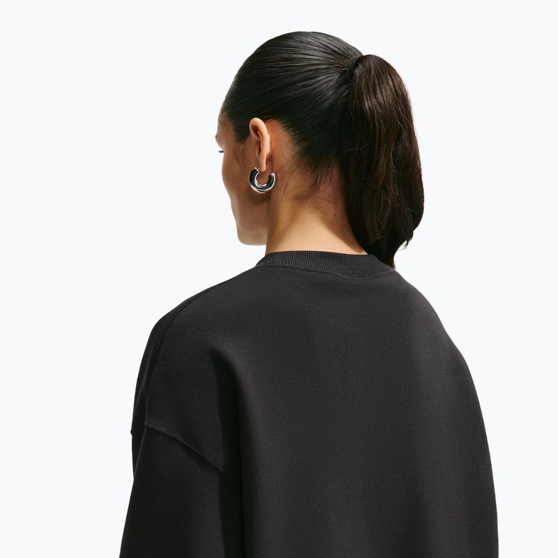 Дамски суитшърт Nike Studio Fleece Medium Weight total black/sail 5