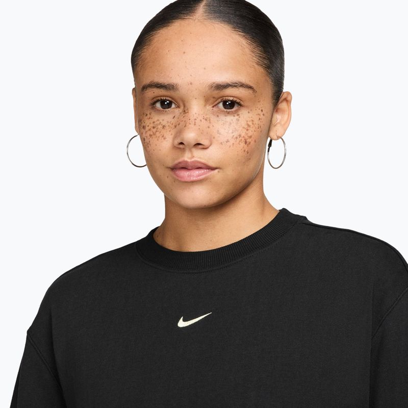 Дамски суитшърт Nike Studio Fleece Lightweight total black/sail 3