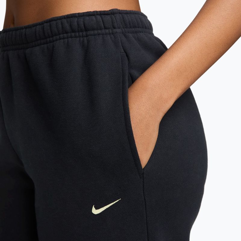 Дамски панталони Nike Studio Fleece total black/sail 3