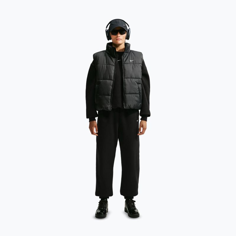 Дамски панталони Nike Studio Fleece Medium Weight total black/sail 2