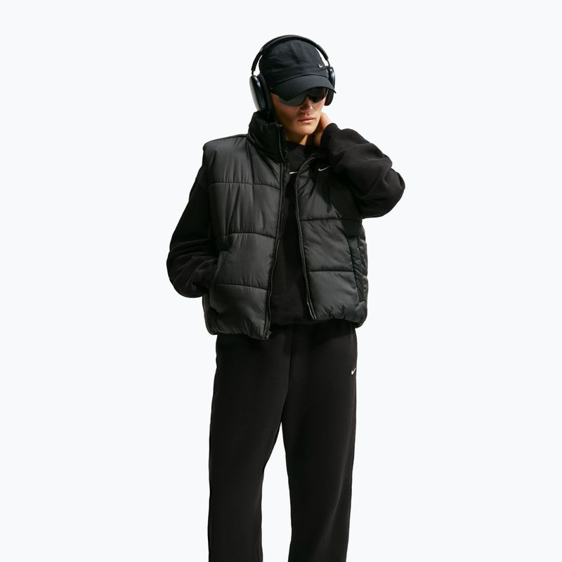 Дамски панталони Nike Studio Fleece Medium Weight total black/sail 4