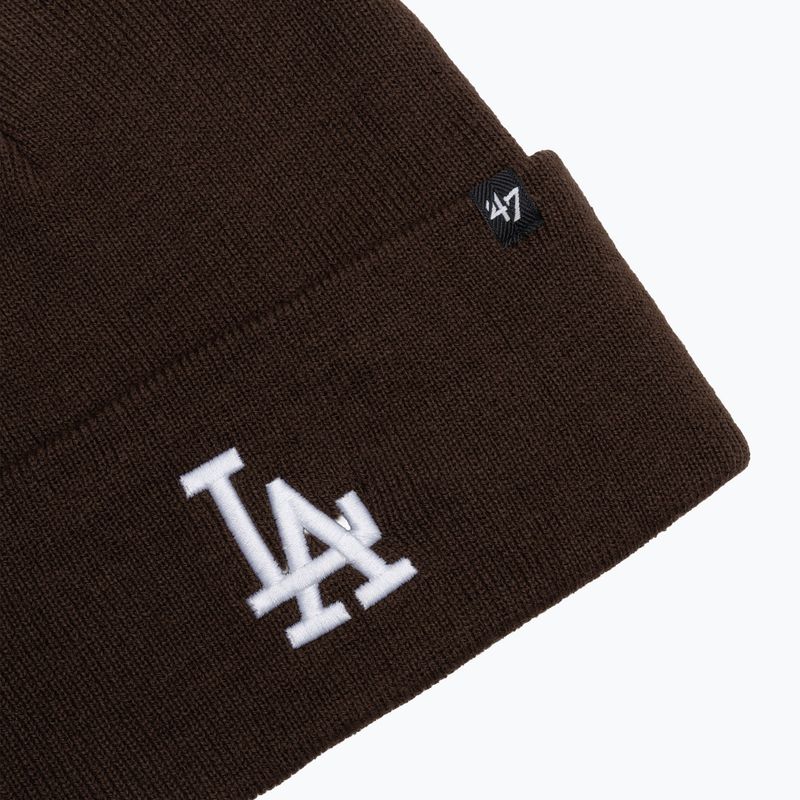 Зимна шапка 47 Brand MLB Los Angeles Dodgers Sox Haymaker brown 3