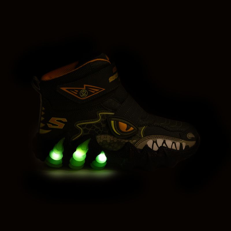 Детски ботуши за сняг SKECHERS Skech-O-Saurus Lights 2.0 green 8