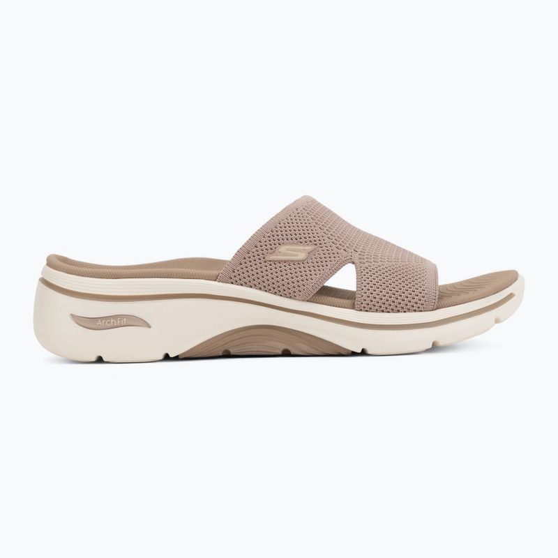 Дамски чехли SKECHERS Go Walk Arch Fit 2.0 Dakota brown 2