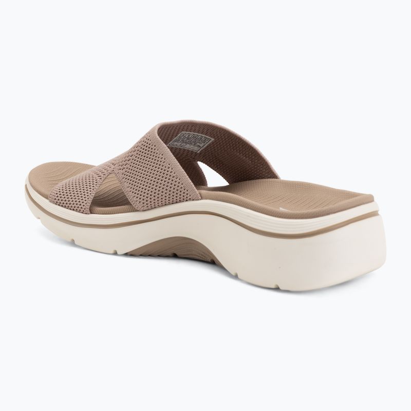 Дамски чехли SKECHERS Go Walk Arch Fit 2.0 Dakota brown 3