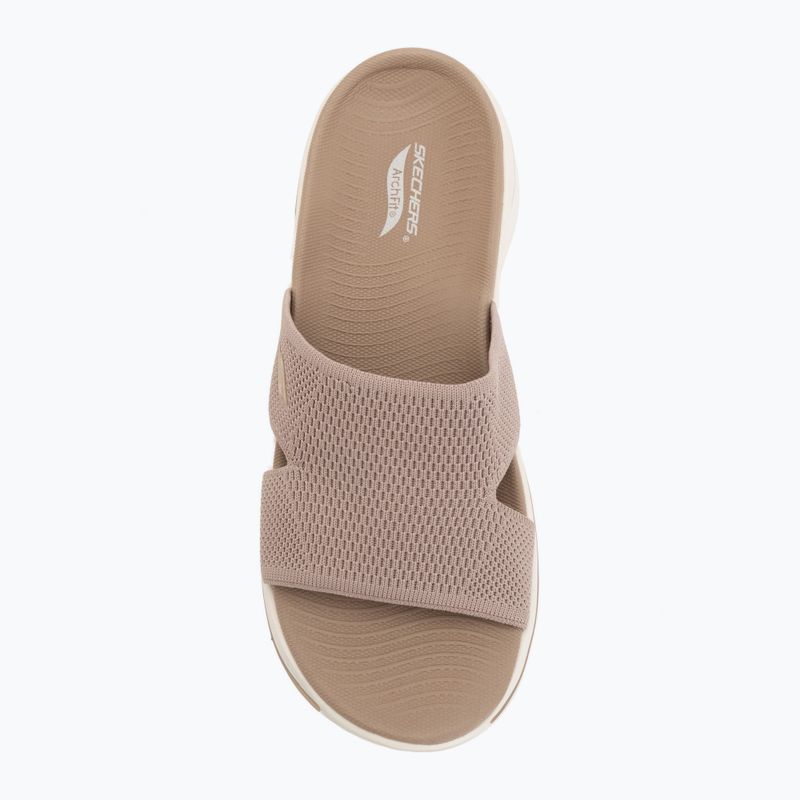 Дамски чехли SKECHERS Go Walk Arch Fit 2.0 Dakota brown 5