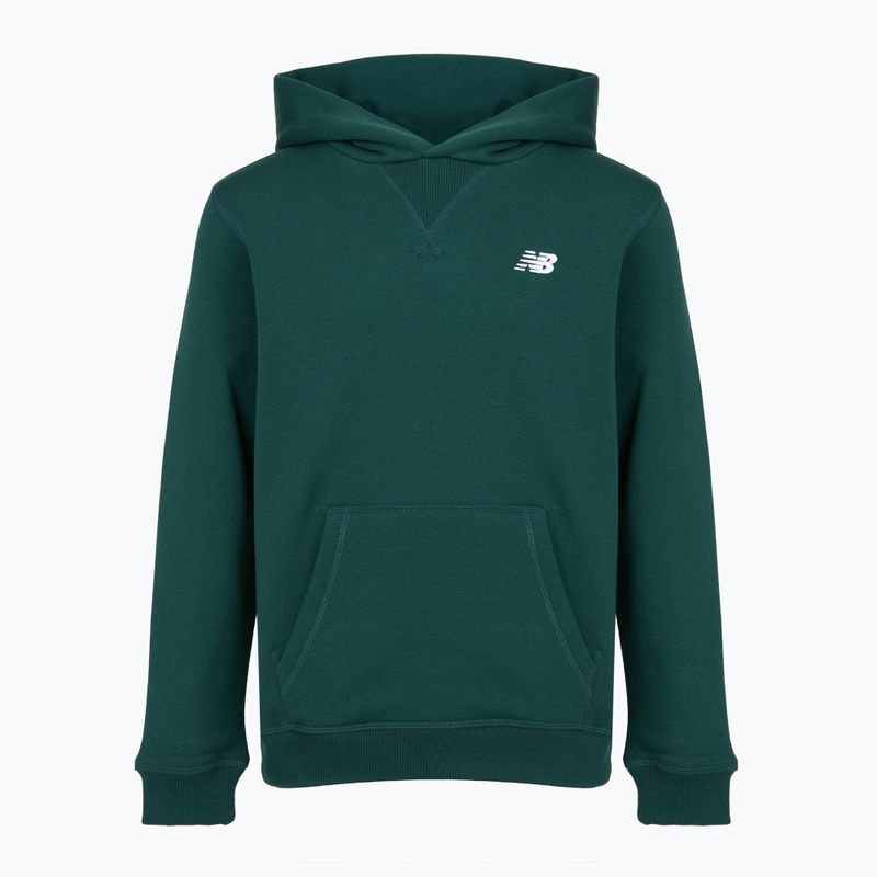 Детски суитшърт New Balance Brush Back Small Logo Hoodie medusa green 6