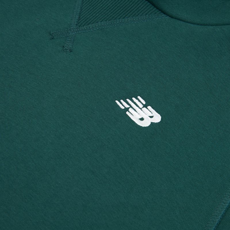 Детски суитшърт New Balance Brush Back Small Logo Hoodie medusa green 8