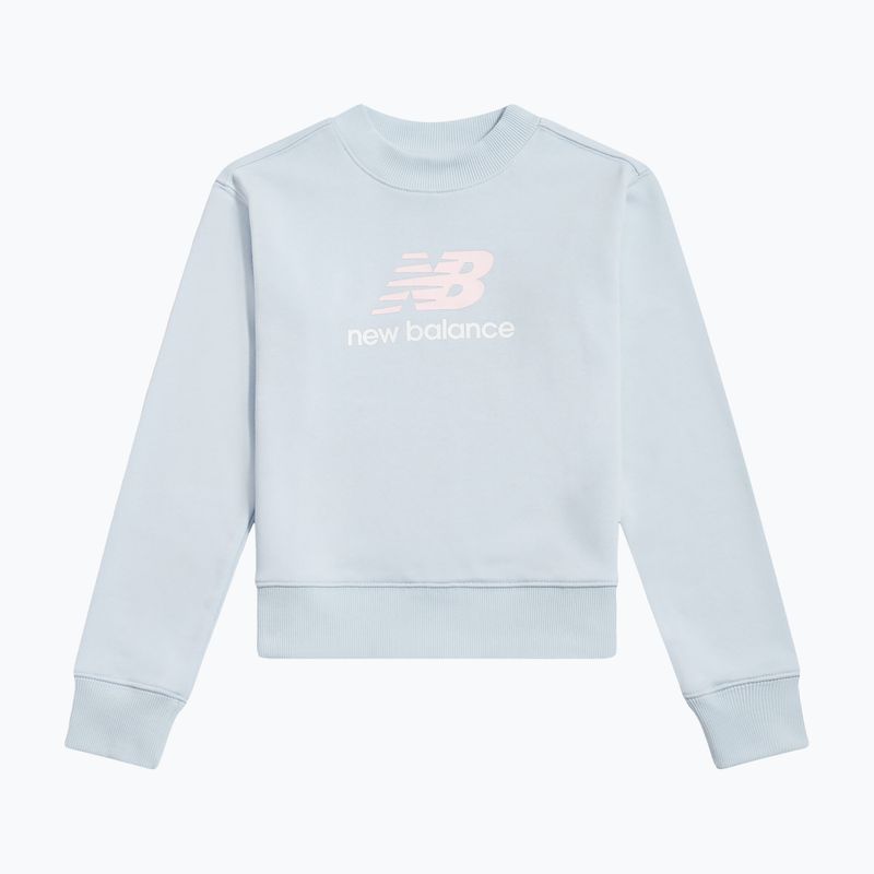 Детски суитшърт New Balance FT Stacked Logo Crew oxford blue 6