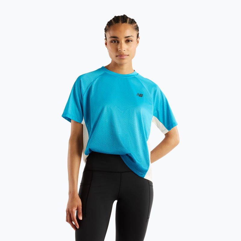 Дамска тениска за бягане New Balance Viz-Tech Run T-Shirt altitude/streamsong