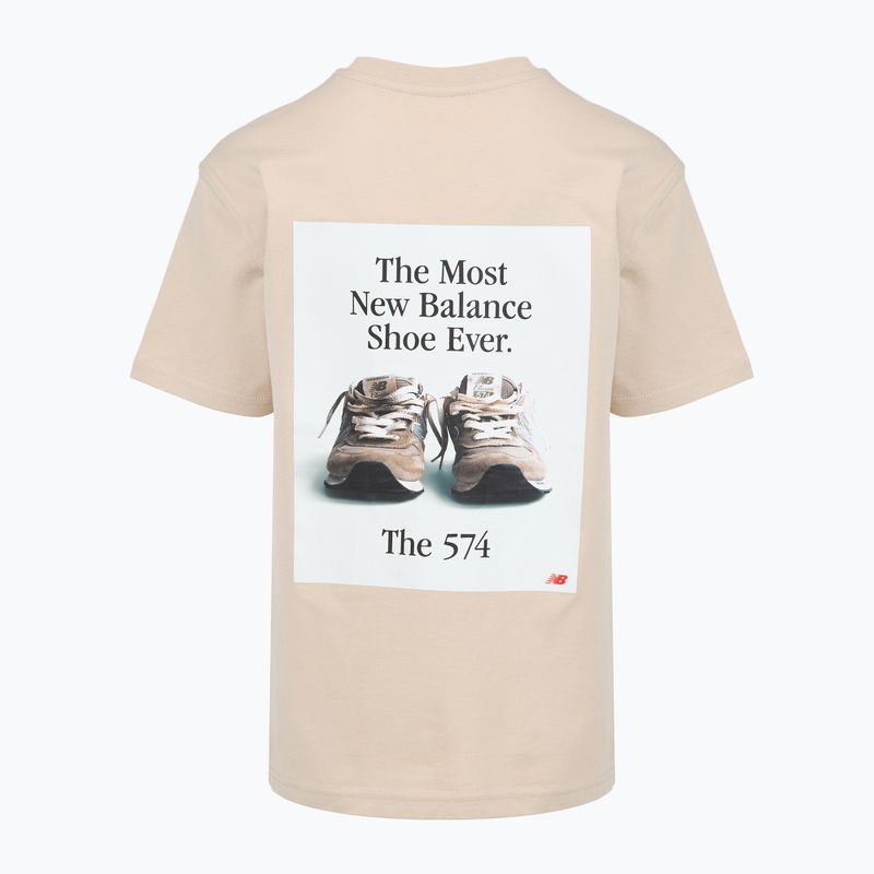 Детска тениска New Balance 574 Shoe Graphic Tee timberwolf 7