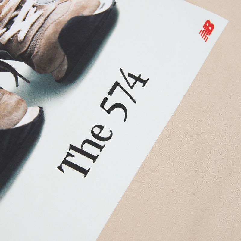 Детска тениска New Balance 574 Shoe Graphic Tee timberwolf 8