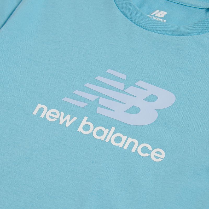 Детска тениска New Balance Jersey Stacked Logo Tee taffy blue 3