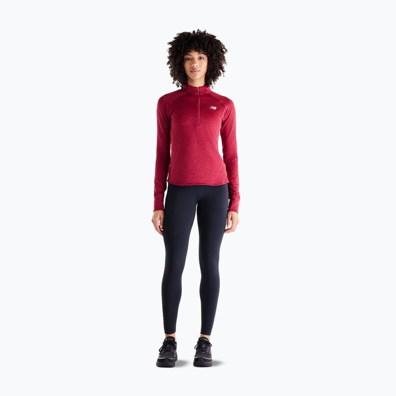 Дамска блуза за бягане с дълъг ръкав New Balance Athletics Heat Grid 1/2 Zip podium red 2