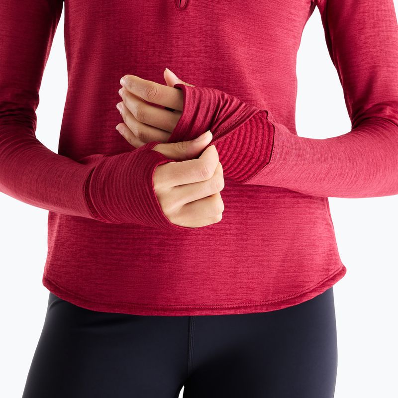 Дамска блуза за бягане с дълъг ръкав New Balance Athletics Heat Grid 1/2 Zip podium red 6