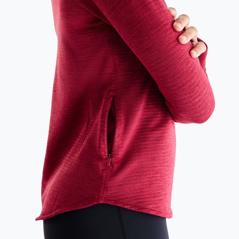Дамска блуза за бягане с дълъг ръкав New Balance Athletics Heat Grid 1/2 Zip podium red 7