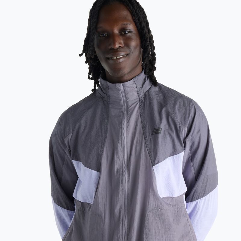 Мъжко яке за бягане New Balance Reflective RC Jacket off-line grey/smoked violet 4