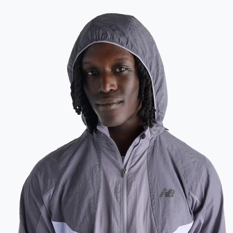 Мъжко яке за бягане New Balance Reflective RC Jacket off-line grey/smoked violet 5