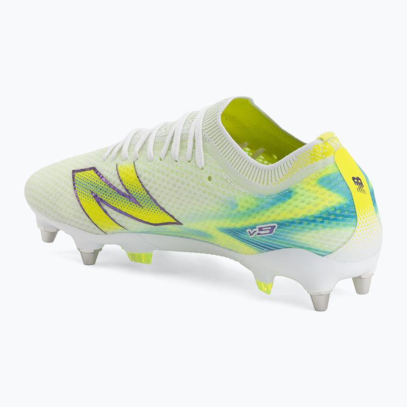 Футболни обувки New Balance Furon Elite V9 SG white/alkaline green 3