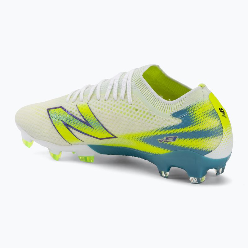 Футболни обувки New Balance Furon Pro V9 FG white/alkaline green 3