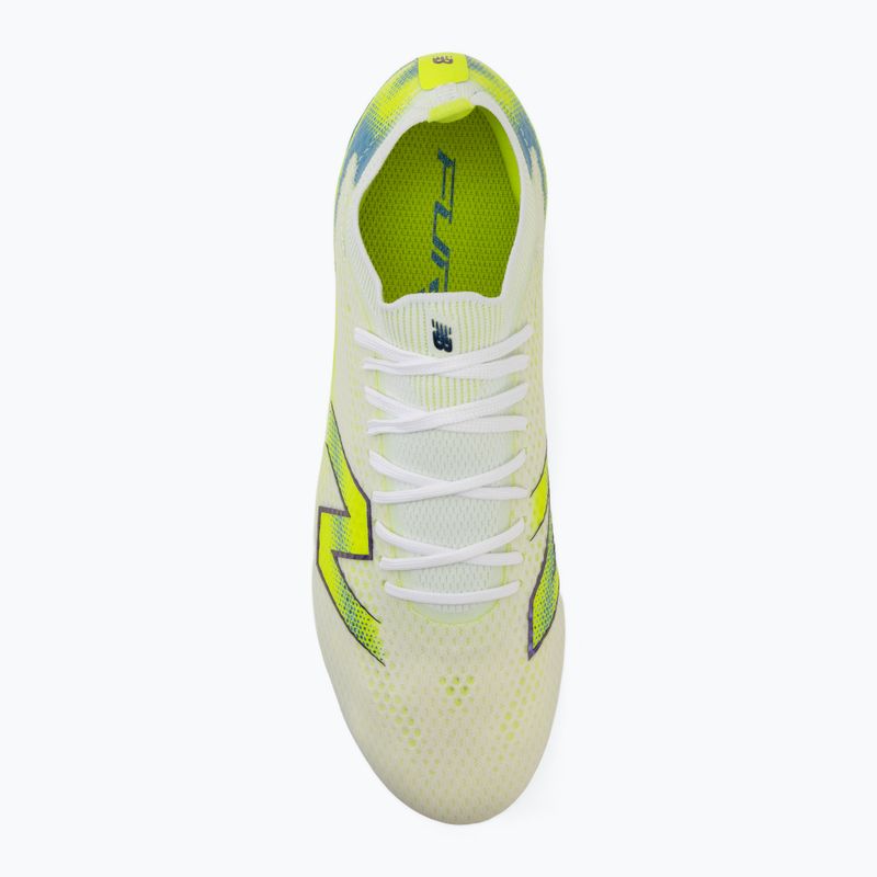 Футболни обувки New Balance Furon Pro V9 FG white/alkaline green 5
