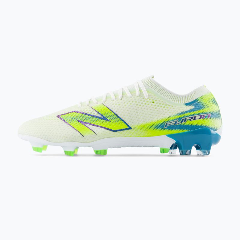 Футболни обувки New Balance Furon Pro V9 FG white/alkaline green 3