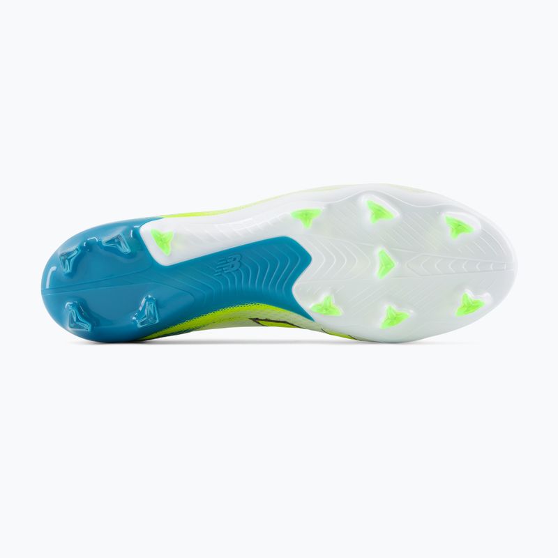 Футболни обувки New Balance Furon Pro V9 FG white/alkaline green 5
