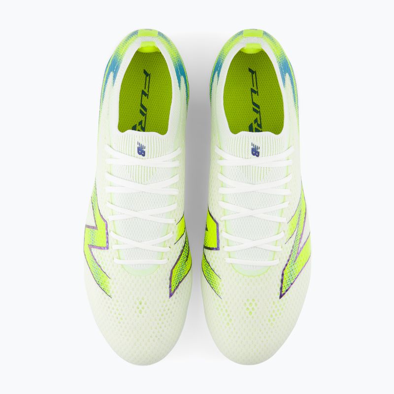 Футболни обувки New Balance Furon Pro V9 FG white/alkaline green 6