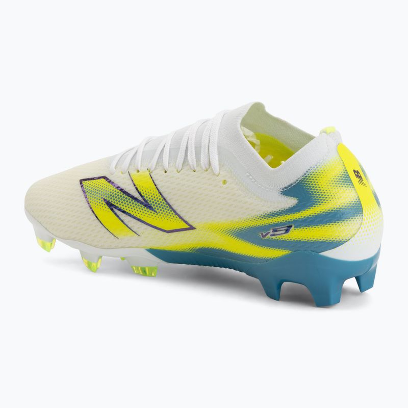 Футболни обувки New Balance Furon Team V9 FG white/alkaline green 3