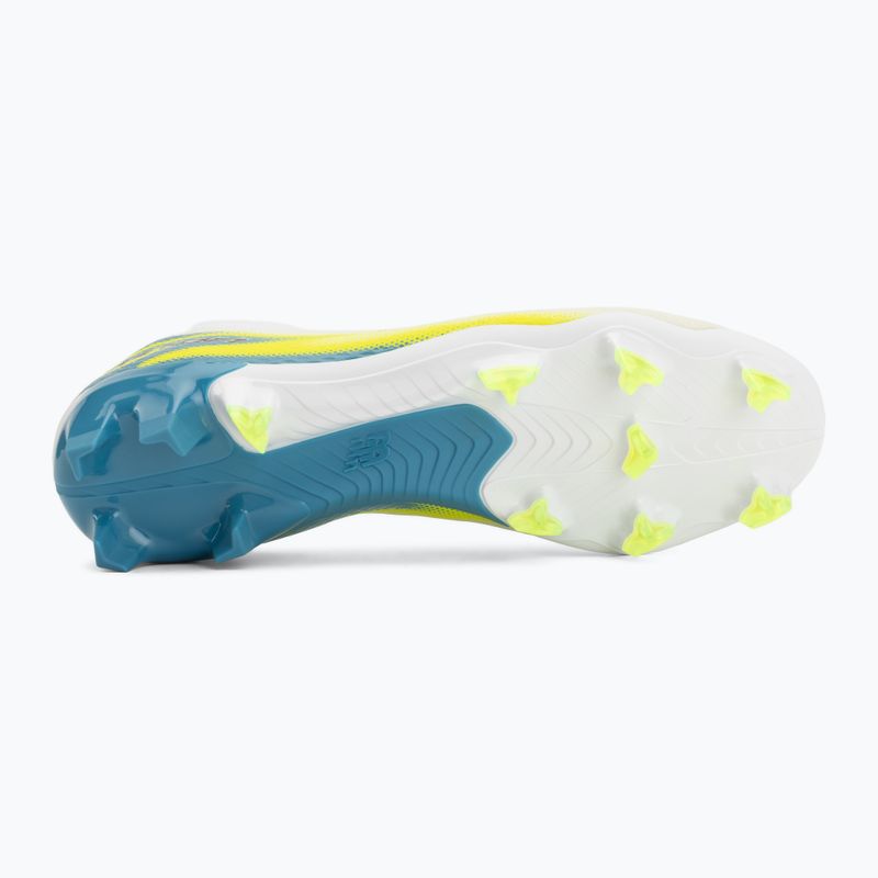 Футболни обувки New Balance Furon Team V9 FG white/alkaline green 4