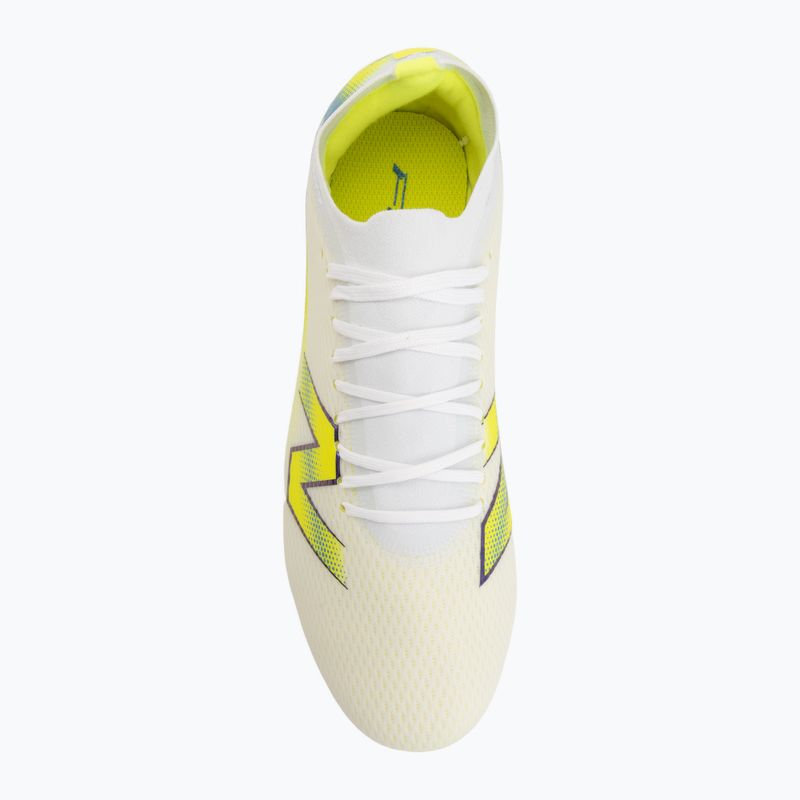 Футболни обувки New Balance Furon Team V9 FG white/alkaline green 5