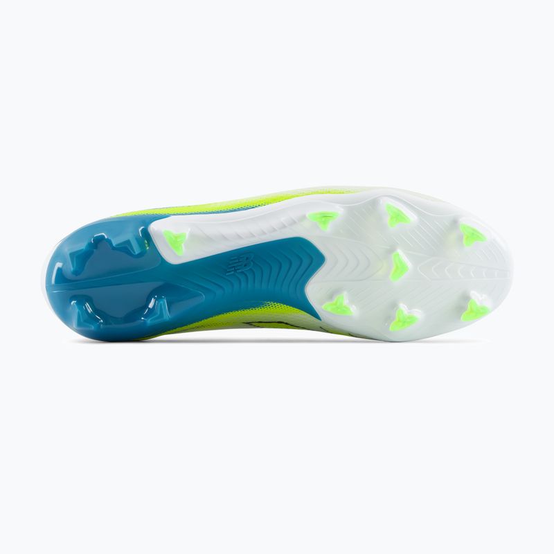 Футболни обувки New Balance Furon Team V9 FG white/alkaline green 3