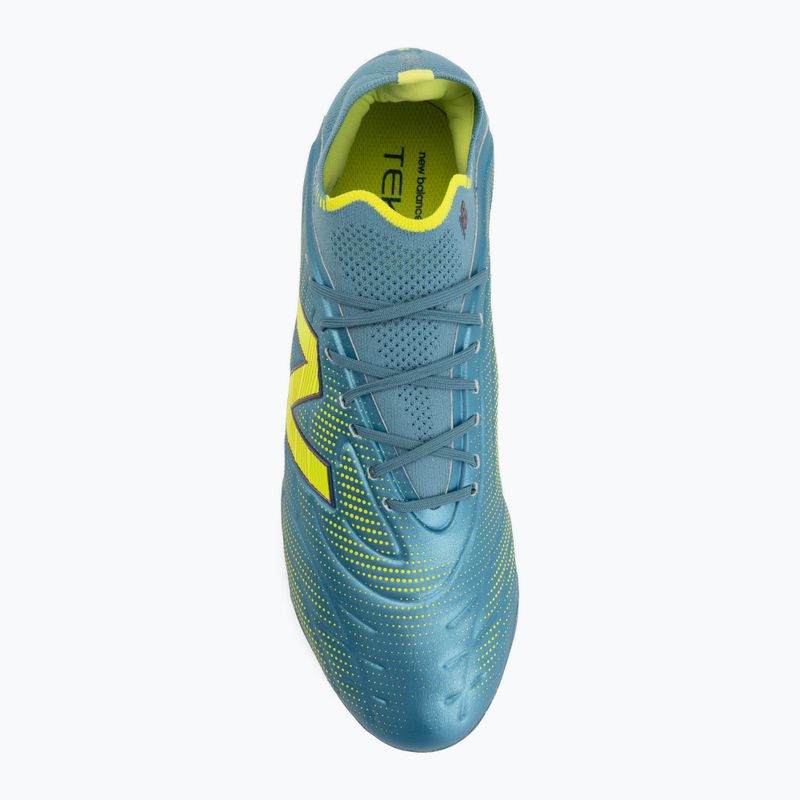 Футболни обувки New Balance Tekela Elite Low V5 FG metallic blue/alkaline green/team navy 5
