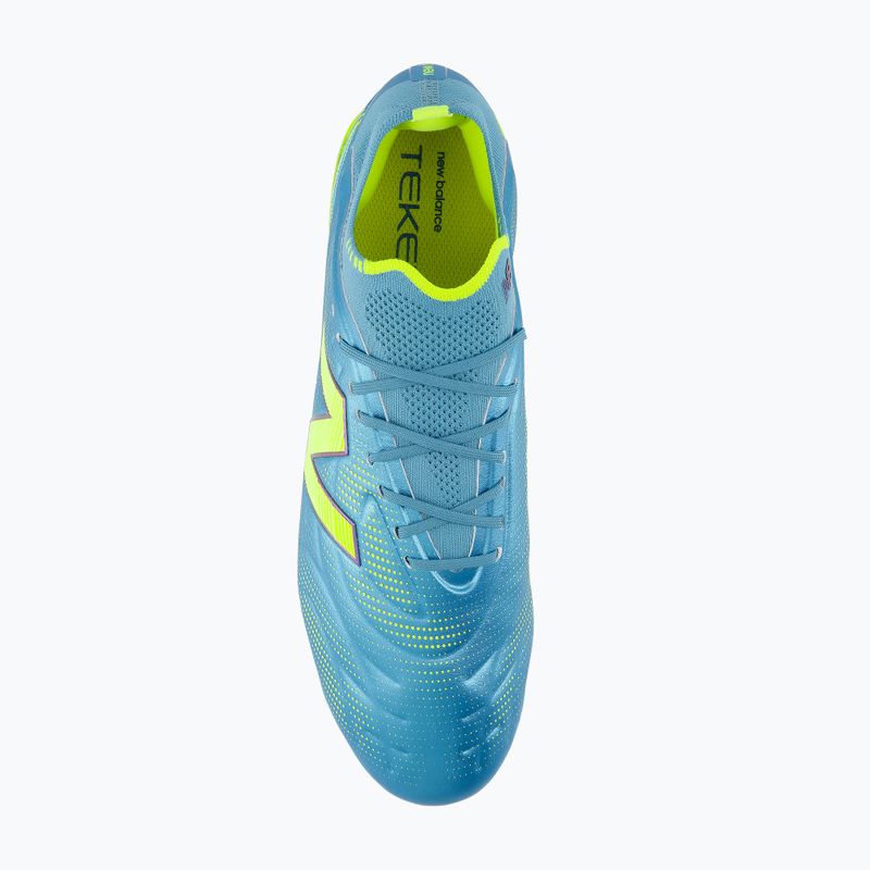 Футболни обувки New Balance Tekela Elite Low V5 SG metallic blue/alkaline green/team navy 4