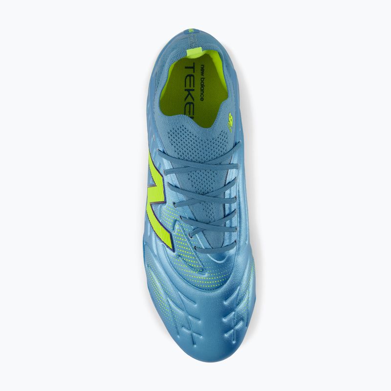 Футболни обувки New Balance Tekela Pro Low V5 FG metallic blue/alkaline green/Team Navy 4