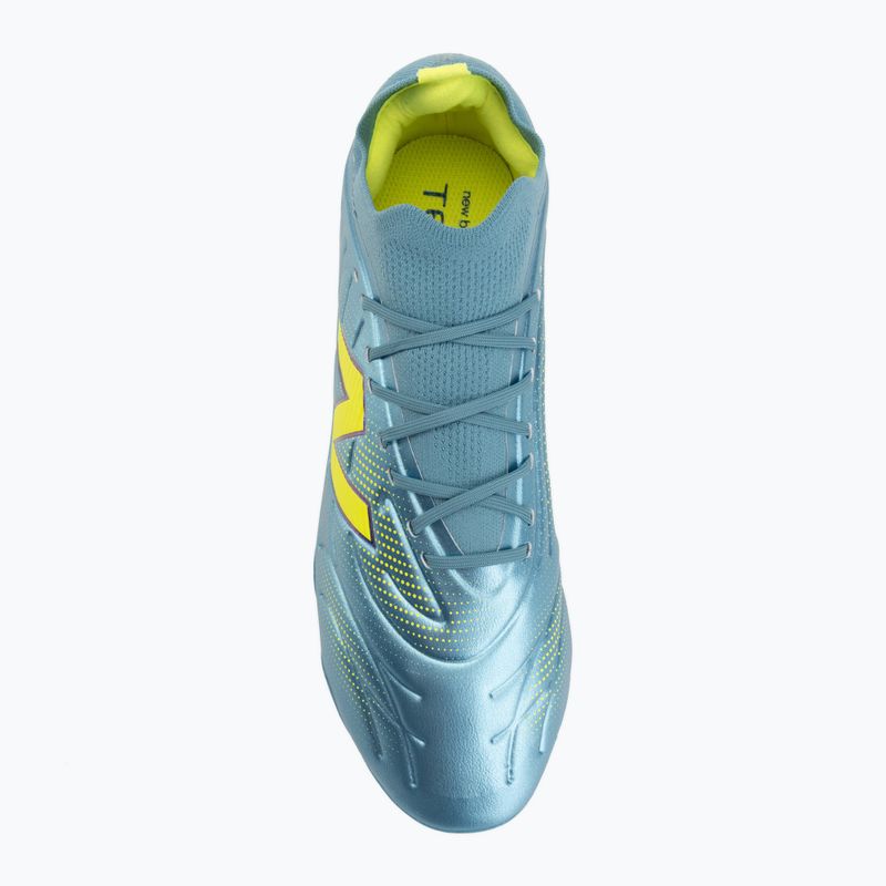 Футболни обувки New Balance Tekela Team Low V5 FG metallic blue/alkaline green/team navy 5