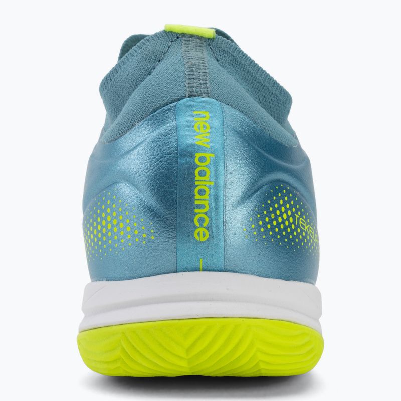 Футболни обувки New Balance Tekela Team Low V5 IN metallic blue/alkaline green/team navy 6