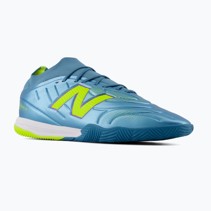 Футболни обувки New Balance Tekela Team Low V5 IN metallic blue/alkaline green/team navy