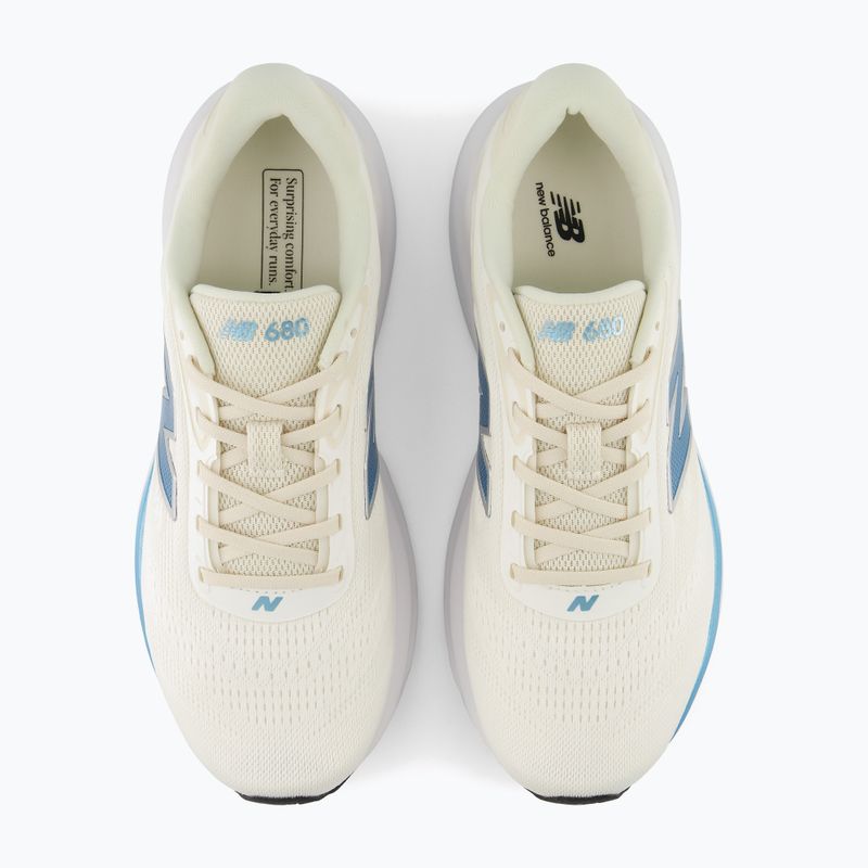 Дамски обувки за бягане New Balance Fresh Foam 680's V9 sea salt/altitude metallic/white 5