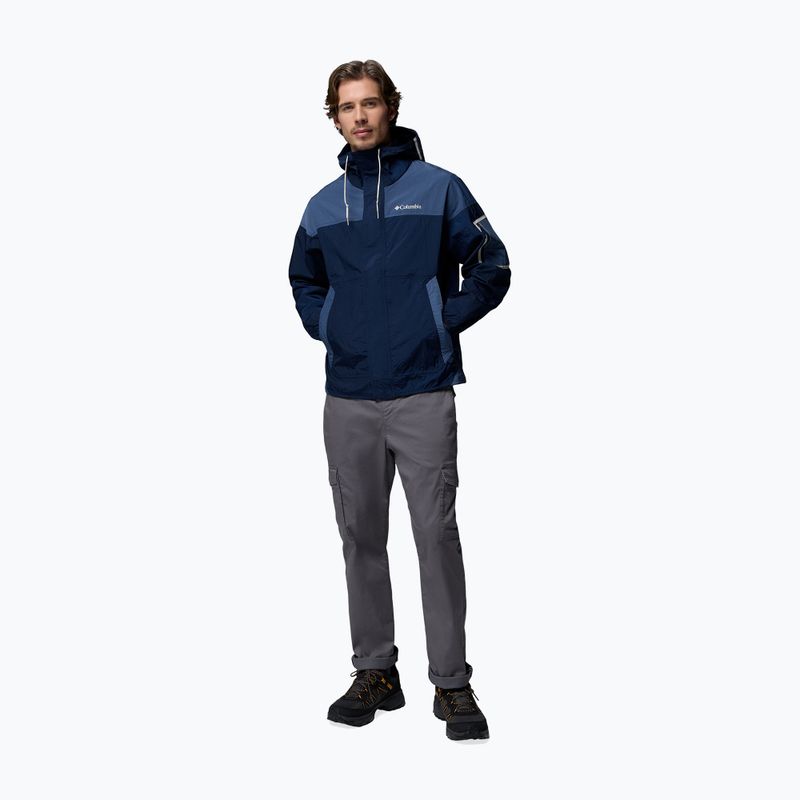 Мъжко софтшел яке Columbia Challenger II Windbreaker collegiate navy/dark mountain 2