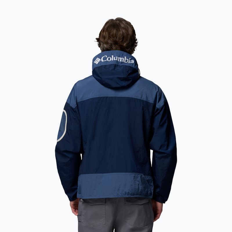 Мъжко софтшел яке Columbia Challenger II Windbreaker collegiate navy/dark mountain 3