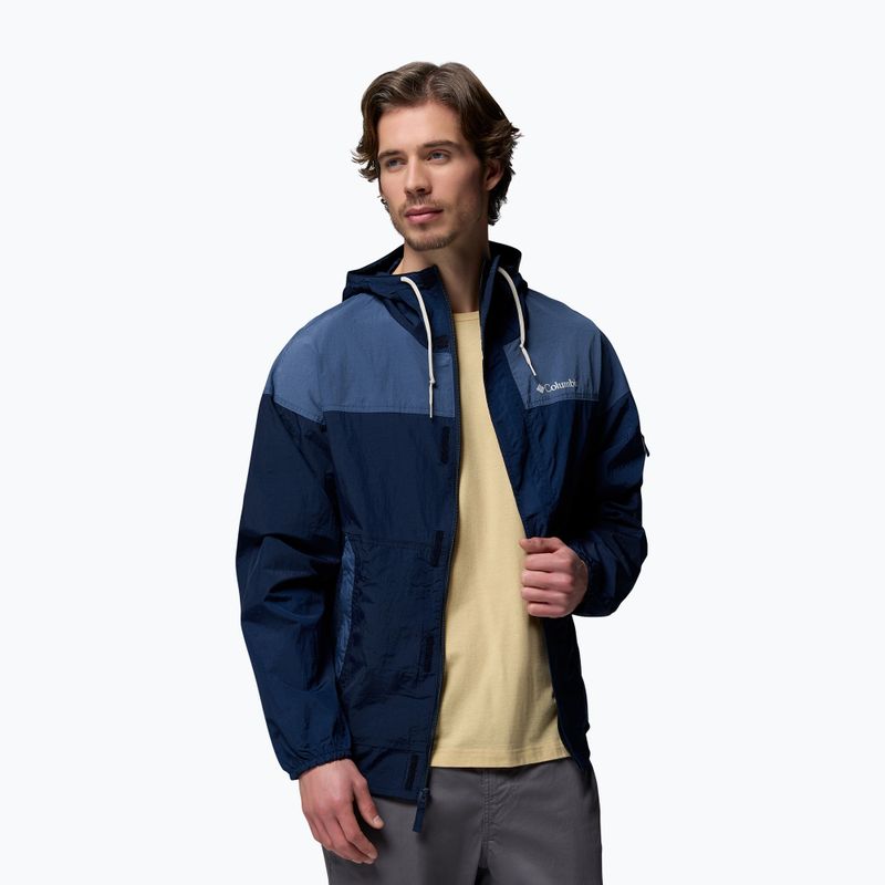 Мъжко ветроустойчиво яке Columbia Challenger II Windbreaker collegiate navy/dark mountain 5