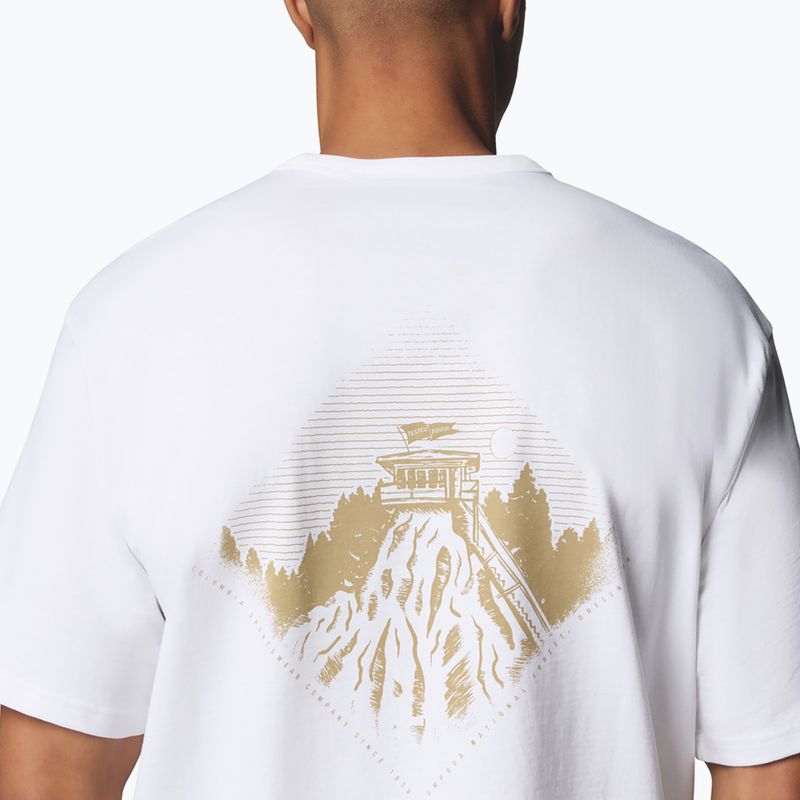 Мъжка тениска Columbia CSC Heavyweight Back Graphic white/heritage 7