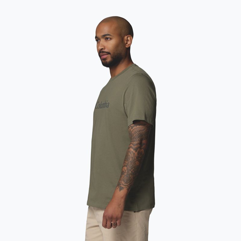 Мъжка тениска Columbia CSC Basic Logo Tee stone green/gem columbia 4