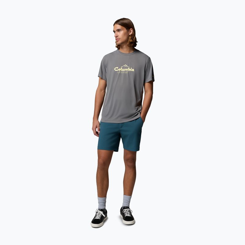 Мъжка тениска Columbia Zero Rules Light Graphic Crew city grey/scripted peaks 2