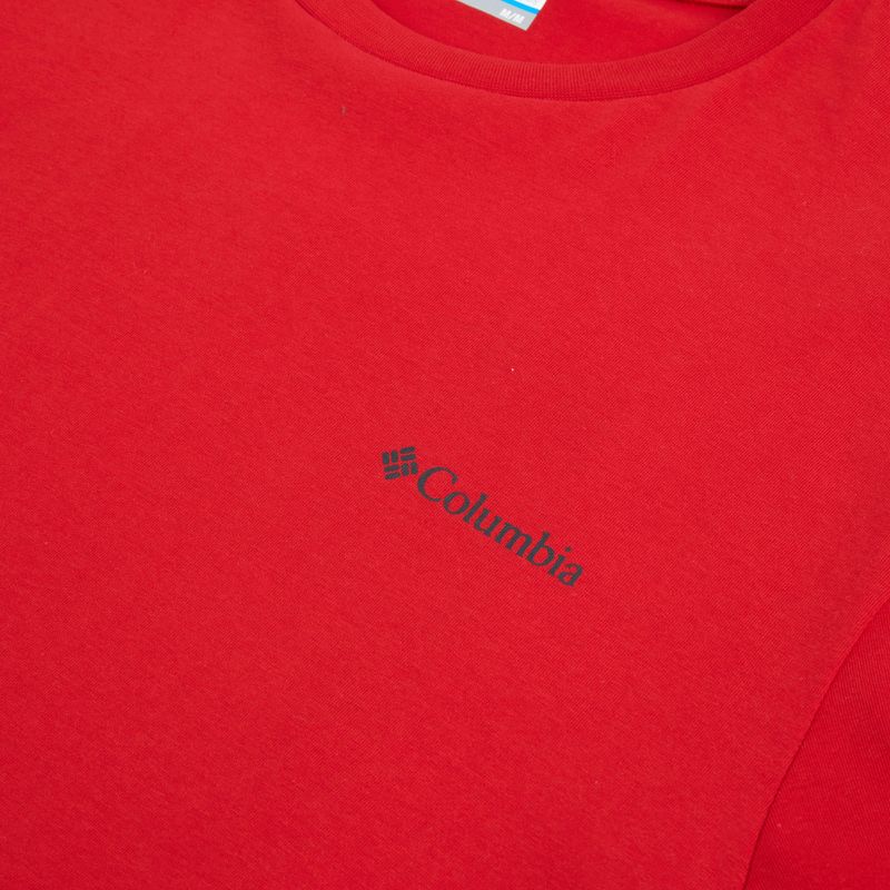 Мъжка тениска Columbia CSC Basic Logo Back Tee mountain red/linework c badge 3