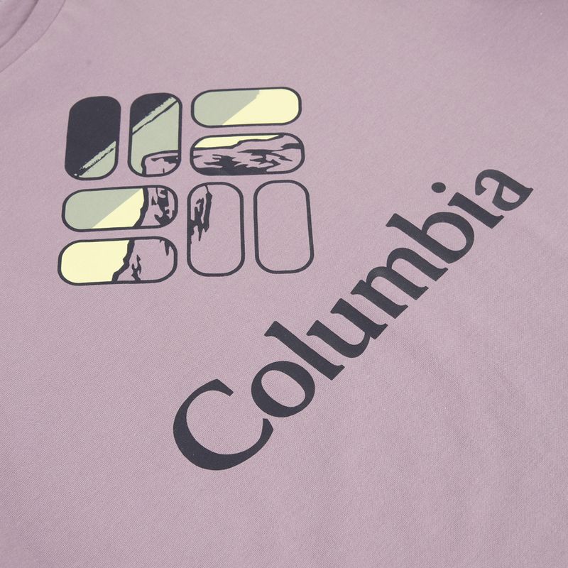 Мъжка тениска Columbia CSC Seasonal Graphic shale purple/heavenly stacked gem 3