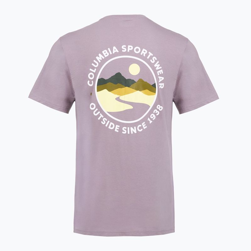 Мъжка тениска Columbia CSC Outdoor Back Graphic shale purple/scoped view 2